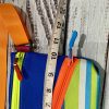 Chic Mini Crossbody / Fanny Pack: Vibrant Orange Strap with Diagonal Zip Detail - Image 4