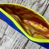 Chic Mini Crossbody / Fanny Pack: Vibrant Orange Strap with Diagonal Zip Detail - Image 3