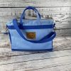 Floral Bliss Document Bag with Royal Blue Strap - Image 3