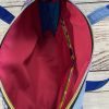 Floral Bliss Document Bag with Royal Blue Strap - Image 4